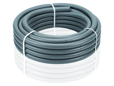 TUBO FLEXIBLE PVC 32 X 27 MM HIDROTUBO GRIS 