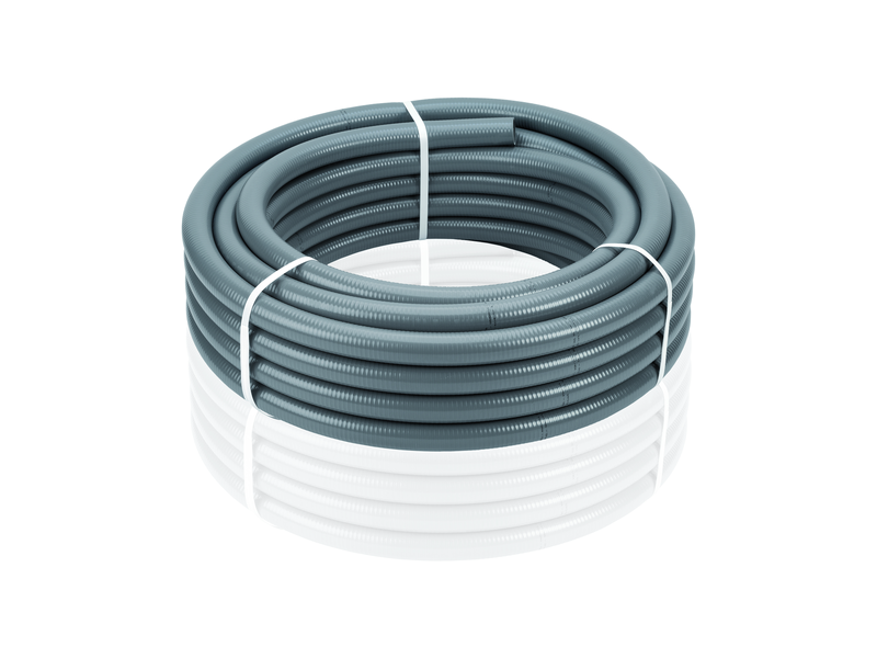 TUBO FLEXIBLE PVC 40 X 35MM HIDROTUBO GRIS 