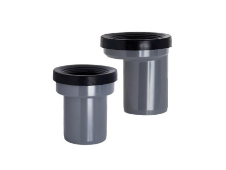 MANGUITO CONEXION EXCENTRICA INODORO 110MM PVC EVACUACION