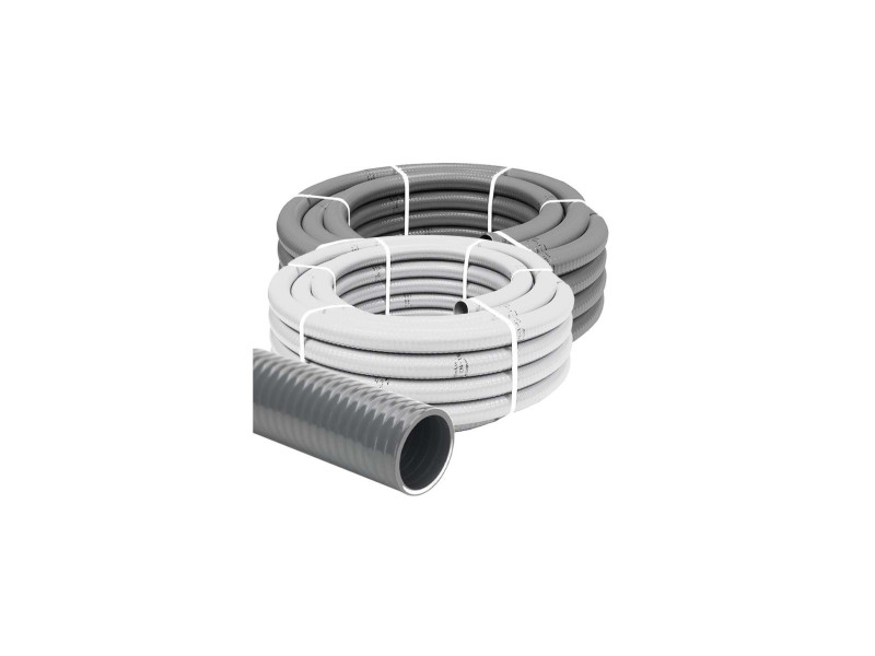MANGUERA HIDROTUBO PVC BLANCO EVACUACION 20MM FLEXIBLE