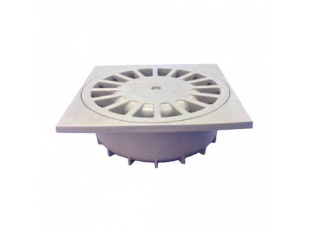 SUMIDERO PVC 15 X 15 SALIDA VERTICAL 75MM