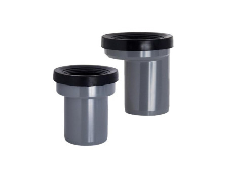 MANGUITO INODORO PVC EXCENTRICO Ø90 X Ø90 EX20