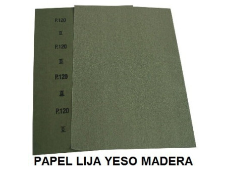 PAPEL LIJA PARA YESO Y MADERA GR 40