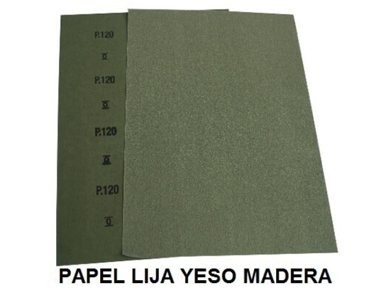 PAPEL LIJA PARA YESO Y MADERA GR 40