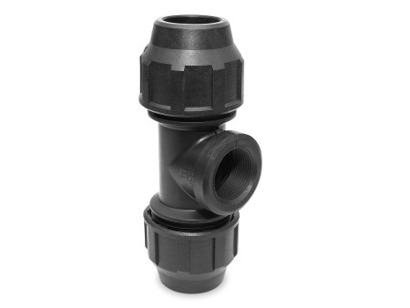 TE FITTING ROSCA HEMBRA 63MM X 2" POLIETILENO