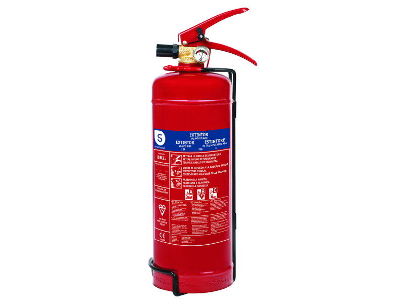EXTINTOR DE POLVO SECO 2KG