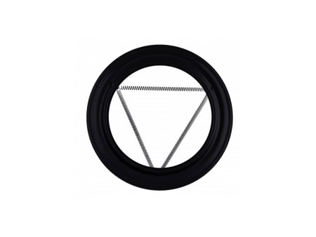 PLAFON VITRIFICADO 150MM NEGRO