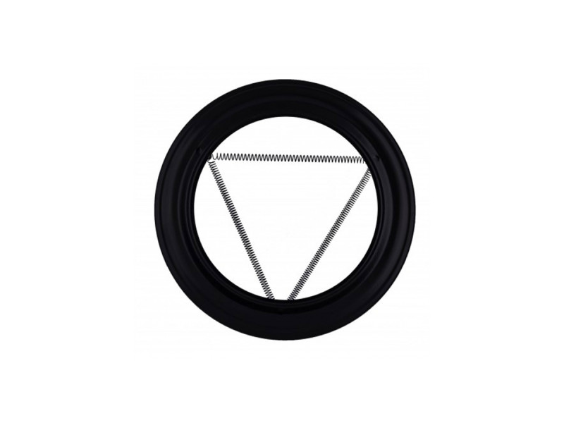 PLAFON VITRIFICADO 150MM NEGRO
