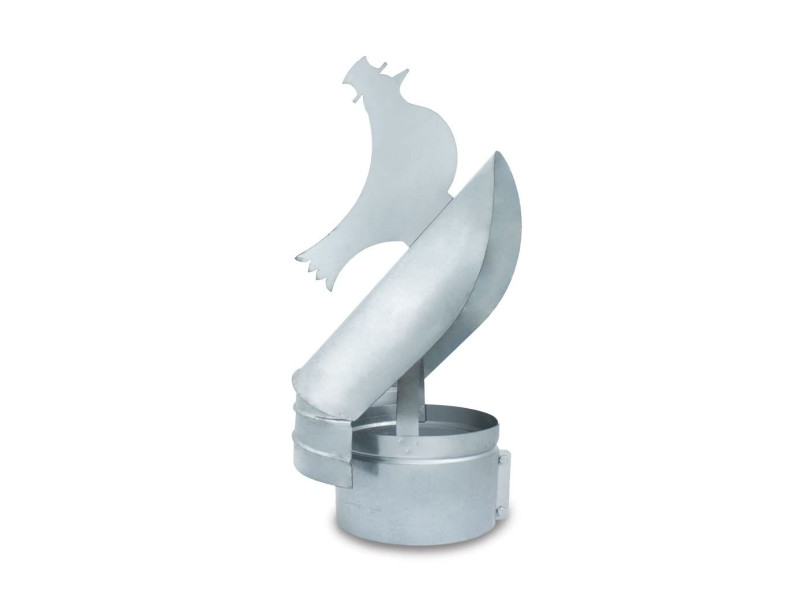 SOMBRERETE VELETA GIRATORIO CHAPA GALVANIZADA GALLO 140MM