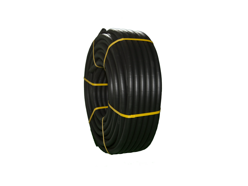 TUBO TRAQUEA COARRUGADO FORRADO 20MM NEGRO