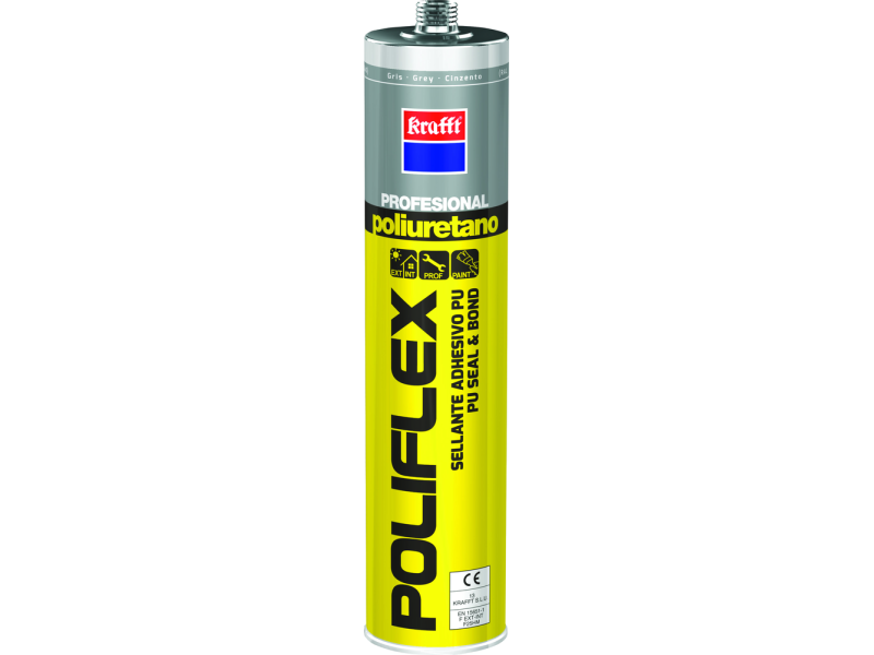 SELLADOR POLIURETANO POLIFLEX PLUS GRIS 290ML