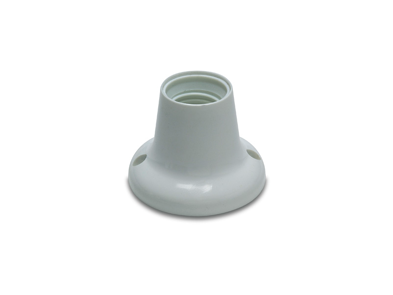 PORTALAMPARAS ZOCALO RECTO E-27 BLANCO