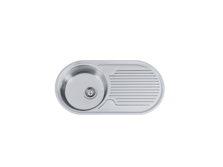 FREGADERO SEMI - DUETO 1 SENO CON ESCURRIDOR 847 X 444 MM CON VALVULA CESTILLO
