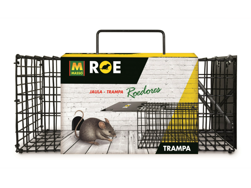 JAULA TRAMPA METALICA ROEDORES 30,5 X 13 X 13 CM