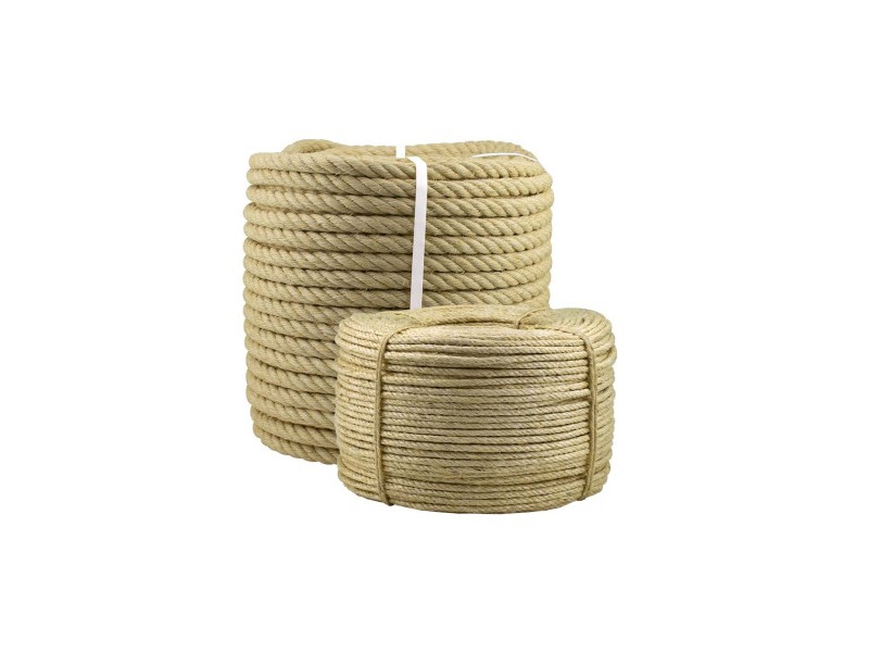 CUERDA DE FIBRA NATURAL SISAL 4 CABOS 7MM