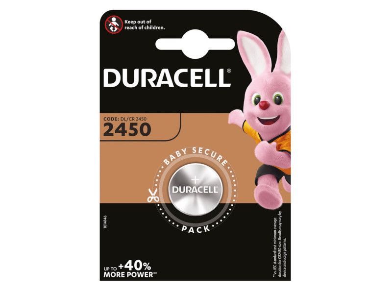 PILA DURACELL BOTON LITIO CR-2450 (1 UNIDAD)