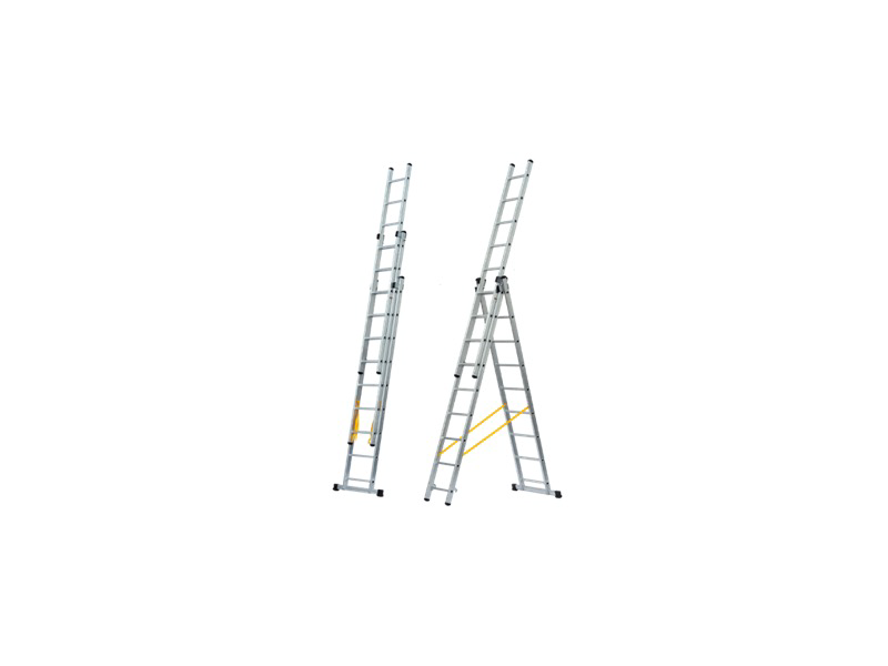 ESCALERA ALUMINIO 3 TRAMOS 2.88 X 6.52M 3 X 10 PELDAÑOS