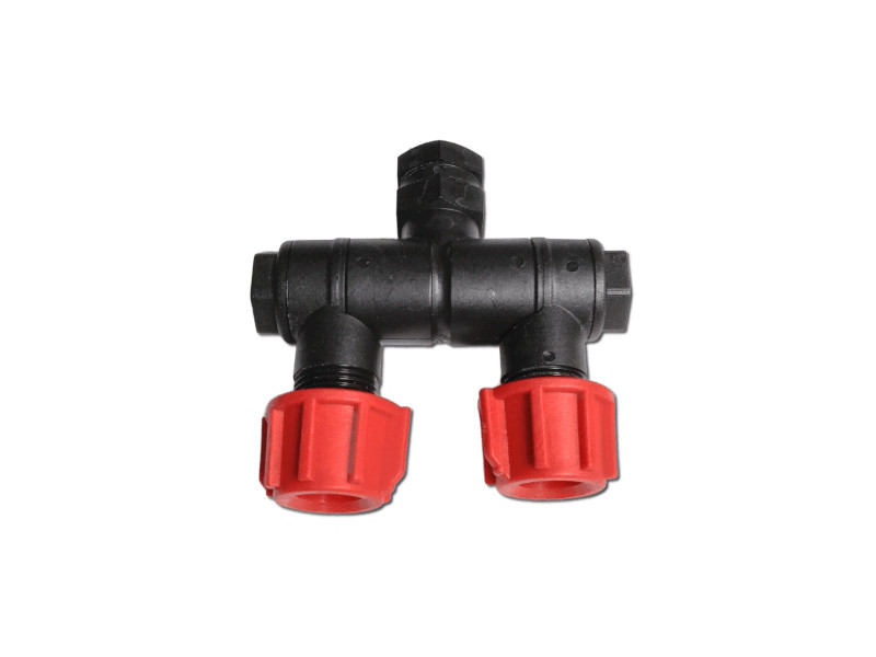 AA8352 JET ARTICULADO 1/4 DOS SALIDAS 3/8 PORTABOQUILLA PLASTICO