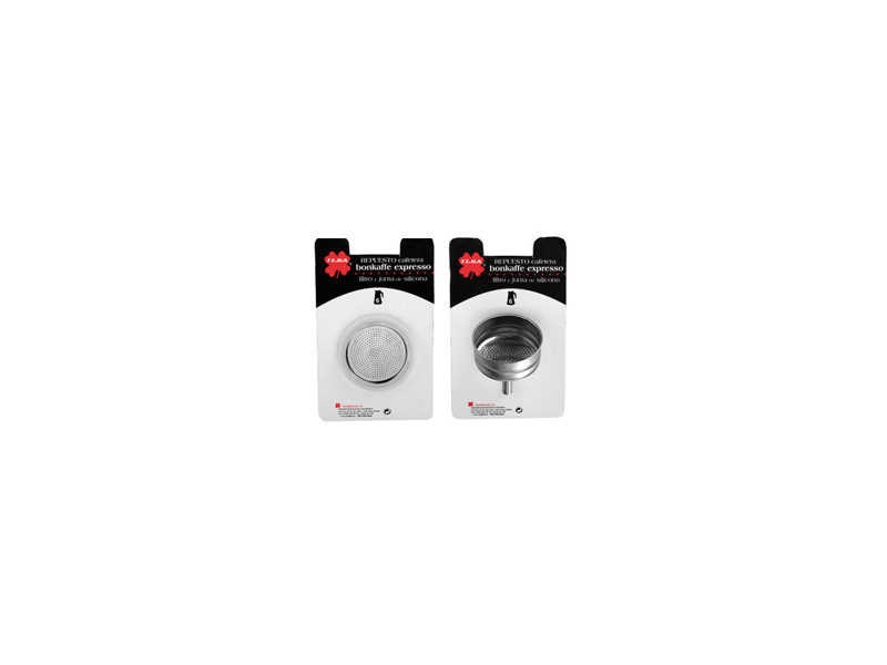 FILTRO + JUNTAS SILICONA CAFETERA INOX 2 TAZAS