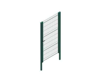 POSTE TUBO CON PLACA PARA MALLA PLEGADA 60 X 40 X 1076 MM GALVANIZADO FC.PR.10.2153.5100