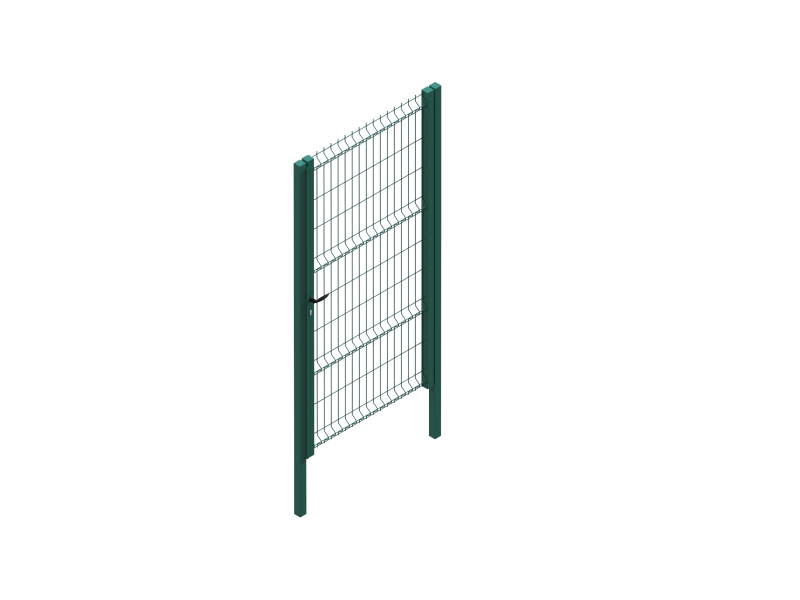 POSTE TUBO CON PLACA PARA MALLA PLEGADA 60 X 40 X 1076 MM GALVANIZADO FC.PR.10.2153.5100