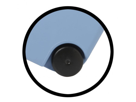CUBO CON ESCURRIDOR CON RUEDAS AZUL 13L
