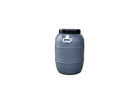 BIDON DE BOCA ANCHA 55L CON TAPA Y ASAS GRIS USO ALIMENTARIO 28 X 60