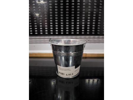CUBO METALICO DE HIERRO GALVANIZADO 14CM X 11.8CM
