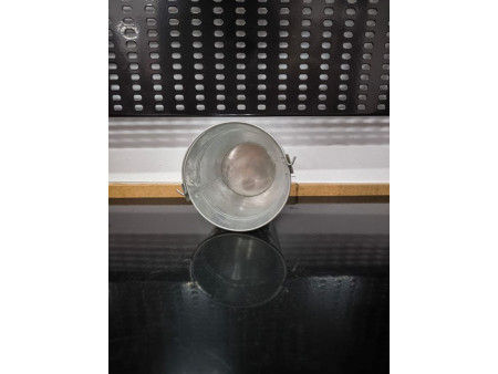 CUBO METALICO DE HIERRO GALVANIZADO 14CM X 11.8CM