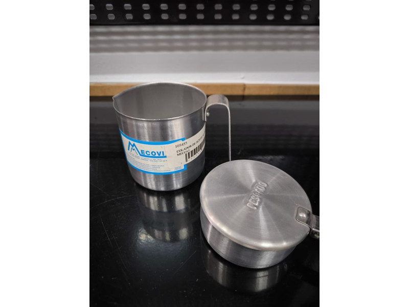 COLADOR DE ACEITE ALUMINIO CON ASA MECOVI 
