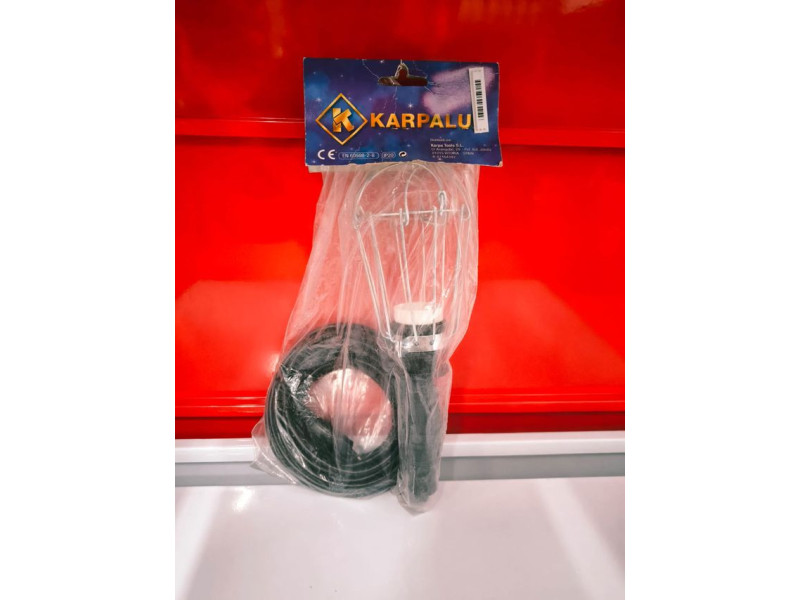 PORTALAMPARA PORTATIL CON CABLE 7 METROS 230V E-27 NEGRA