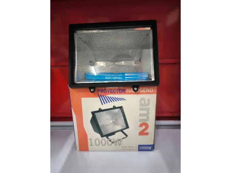 PROYECTOR HALOGENO 1000W 220V IP-44 NEGRO
