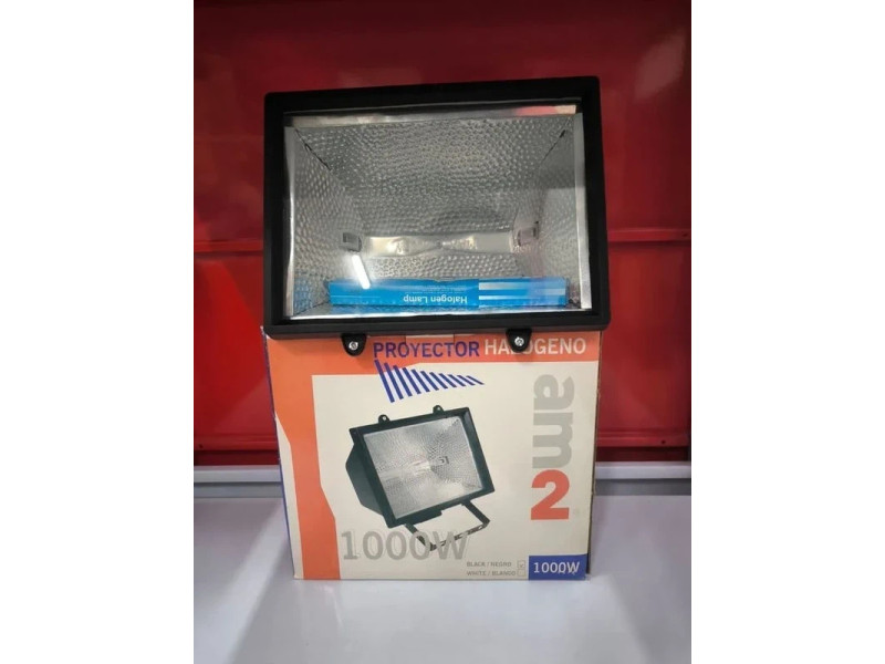 PROYECTOR HALOGENO 1000W 220V IP-44 NEGRO