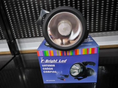 LINTERNA PORTATIL CAÑON CAMPING LED 3W 150-160LM 3.6V 1.200MA CARGADOR COCHE 12V 22 X 14 X 16CM F-BRIGHT 2423098 
