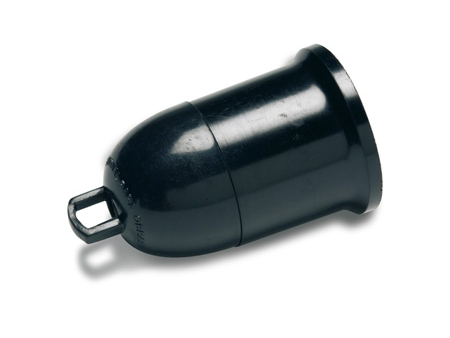 PORTALAMPARA PROVISIONAL OBRA E-27 NEGRO