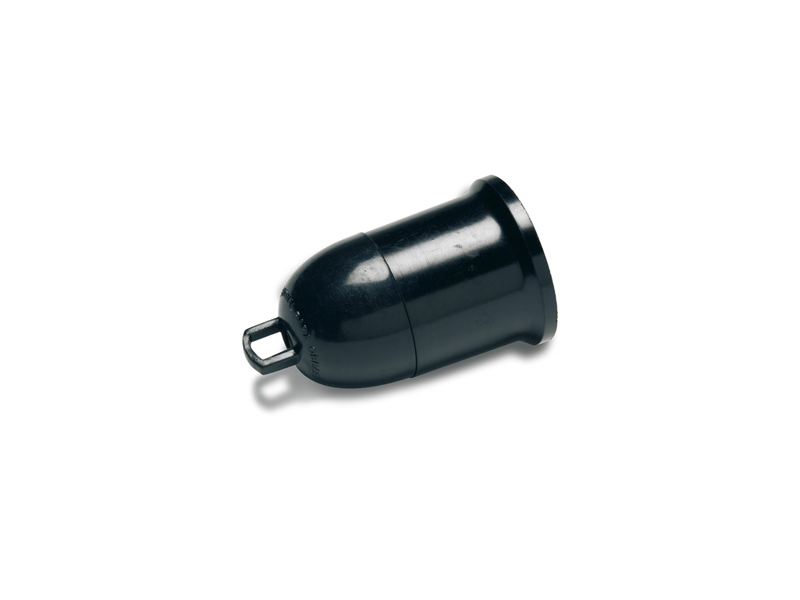 PORTALAMPARA PROVISIONAL OBRA E-27 NEGRO