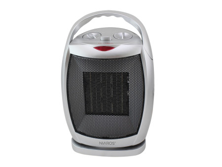 CALEFACTOR ELECTRICO VERTICAL GIRATORIO CERAMICO PRATA MAX 1500W