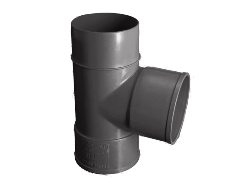 TE INJERTO DERIVACION 87º ENCOLAR M-H 110MM PVC EVACUACION