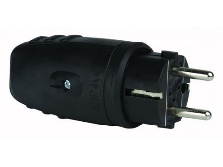 CLAVIJA BIPOLAR AEREA GOMA NEGRA IP-44 16A