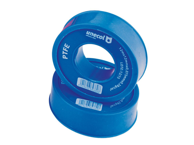 TEFLON CINTA 12M X 12MM X 0.075MM 0.28GR/CM3