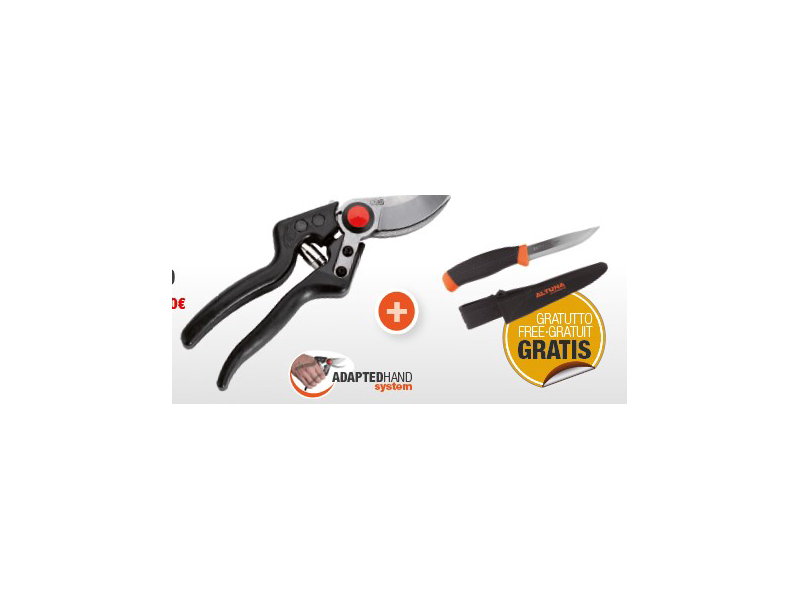 TIJERA PODA MANGO FIBRA CARBONO 21CM