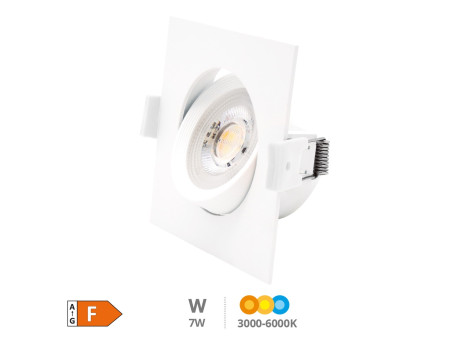 ARO BASCULANTE EMPOTRABLE LED GONDE 7W 3000 - 4000 - 6500 K BLANCO