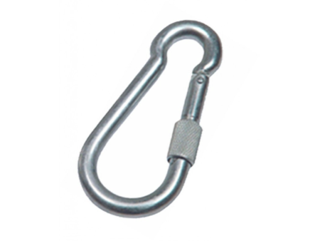 MOSQUETON BOMBERO CON SEGURO 6 X 60MM ZINCADO