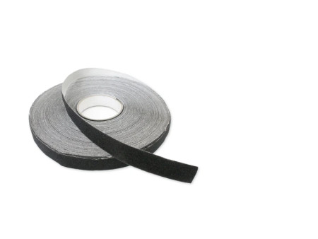 CINTA ADHESIVA ANTIDESLIZANTE NEGRA ANCHO 25MM