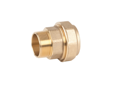 ENLACE EGB ROSCA MACHO POLIETILENO 40 X 1.1/4" LATON