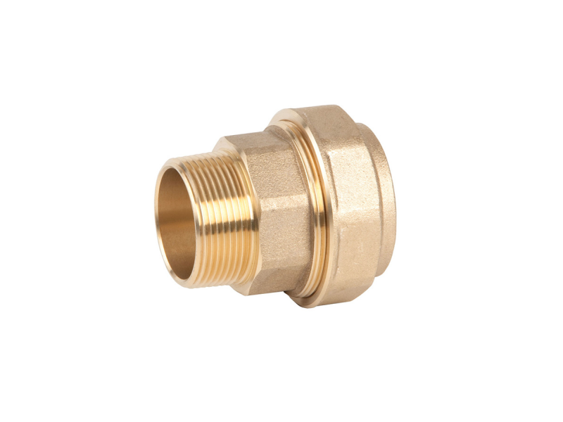 ENLACE EGB ROSCA MACHO POLIETILENO 40 X 1.1/4" LATON