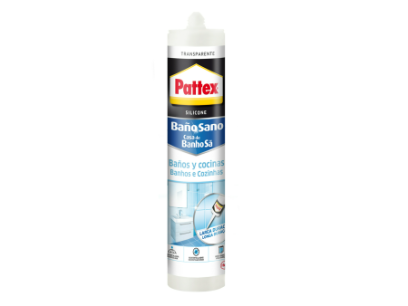SILICONA PATTEX BAÑOS Y COCINAS 280ML TRANSLUCIDO