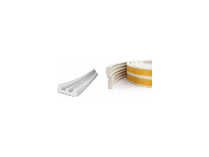 BURLETE CAUCHO PERFIL E BLANCO 6M X 9MM KYLATE