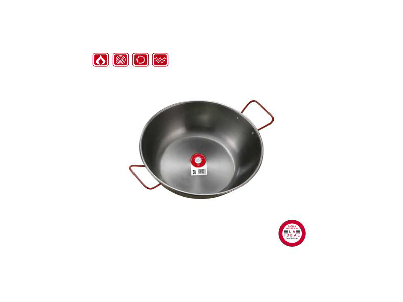 SARTEN HONDA ACERO PULIDO 40CM CON ASAS