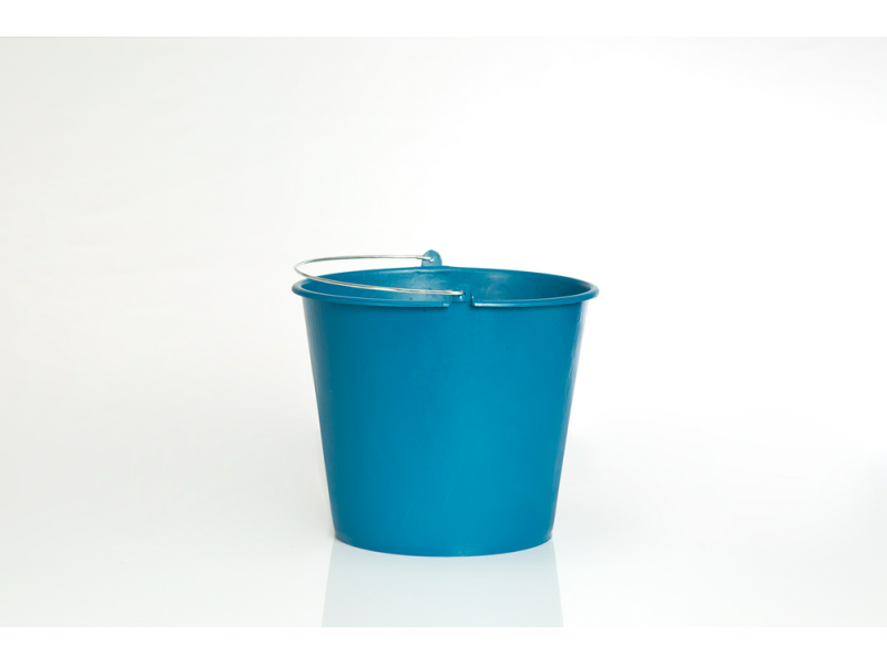 CUBO AGUA PLASTICO AZUL 12L